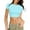 Blue, variant on NJGRAE Womens Work Tops Linen Tops for Women Women Casual Printing Shirts Round Neck Short Sleeve Tee Tops Tunic Blouse Women’S Cotton T-Shirt S