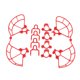 thumbnail image 1 of Cubierta protectora de cuchillas protectoras de hélice + tren de aterrizaje elevado para DJI SPARK (rojo), 1 of 2