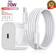 thumbnail image 4 of 20W Original USB-C Fast Charger For iPhone 14 13 12 11 Pro Max XS XR 8 Type C Cable Compatible with i Pad Pro, 4 of 5