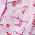 thumbnail image 4 of Emy Dola Funny Graphic Pajamas for Women Button Down Short Sleeve Top and Shorts Pjs Sets Summer Sleepwear S-XXL, 4 of 9