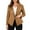 Light Brown, variant on Womens Open Front Blazer Long Sleeve Lapel Collar Work Office Business Casual Suit Jacket for Professional Attire Light Brown XL
