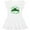 AA-White, variant on Inktastic St. Patrick's Day Cutest Clover in the Patch in Plaid Girls Toddler Dress