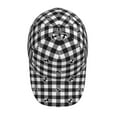 thumbnail image 4 of Daiia Anchor Black Tartan Plaid Baseball Cap Men Women Classic Adjustable For Running Workout And Outdoor Activitie All Season Dad Hat Gift, 4 of 9