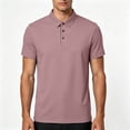 thumbnail image 7 of VgaVtl Short Sleeve Polo for Men Summer Collared Clothing for Men Button Breathable Casual Plain Office, 7 of 7