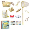 thumbnail image 1 of Kit de observación de insectos al aire libre | Caja de la Colección Exploración con lupa Pinzas de red Tijeras | Herramientas de experimentos científicos | Bolsa de almacenamiento portátil | 1 juego, 1 of 7