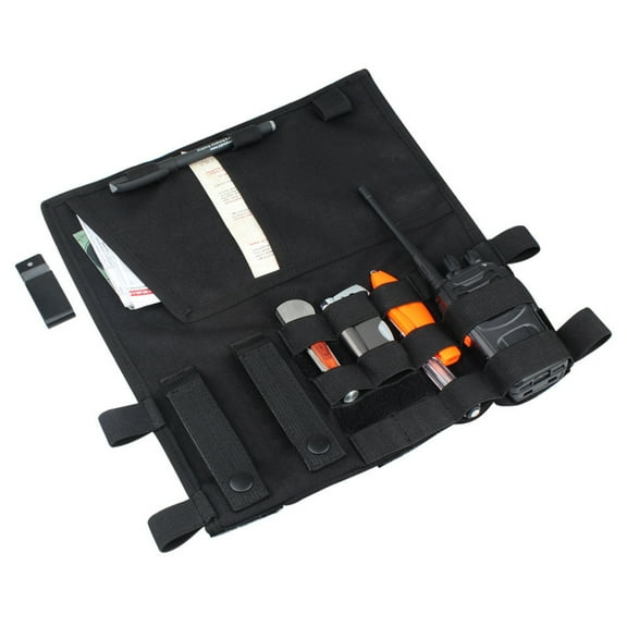 MoreChioce Universal Car Visor Panel Organizer Military Tactical Auto Vehicle Sun Visor Storage Holder Pouch for Flashlight Pen Sunglasses Cards