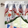 thumbnail image 5 of Independence Day Tie Up Valances Curtain, Adjustable Kitchen Five-Pointed Star U.S. Flag Themed Floral Valances for Windows Decor, Rod Pocket Short Curtains Set for Bedroom/Bathroom, 60"x18", 5 of 9