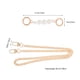 thumbnail image 3 of 2 Cadenas Extensoras para Bolsos: Cadena Desmontable Dorada con Perlas Artificiales - Correa de Hombro para Cartera, Bolso de Mano y Cruzada, Accesorios DIY, 3 of 7
