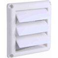 thumbnail image 1 of Couvercle de Ventilation en Plastique pour Sécheuse Extérieur, Grille de Ventilation en Plastique avec 3 Rabats, Conduit Mural de Ventilation avec Filet (15 * 15cm), 1 of 8