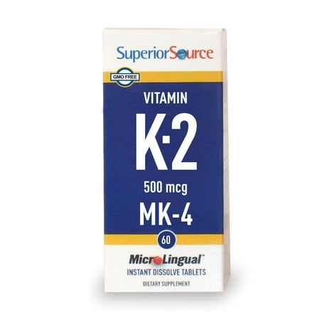 GOODIESuperior Source Vitamin K2 MK-4 500 mcg, MicroLingual® Tablets, 60