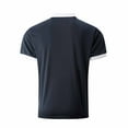 thumbnail image 6 of Men's Zipper Sports Casual Polo Shirt Short Sleeve Button Golf Shirt with Pockets Fashion Tops, 6 of 7