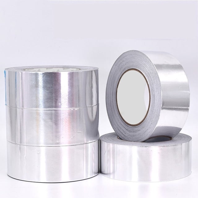 Riwesomey Cintas autoadhesivas, cinta de papel de aluminio antifricción de 50m, resistente a la temperatura, impermeable, a prueba de fugas, Artesanía 5cm*0.05cm*500cm