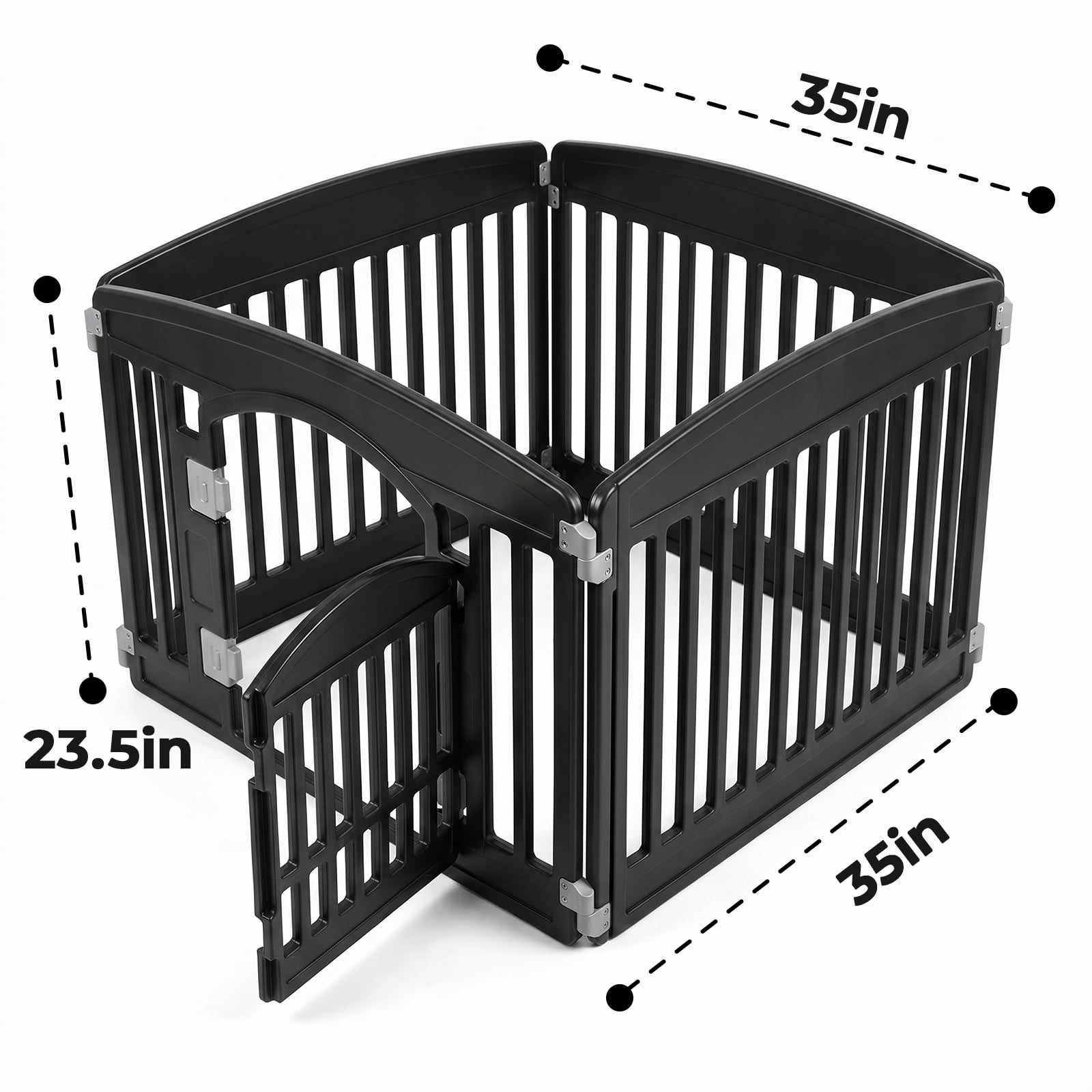 Alvantor Portable Dog Playpen - Safe Foldable Pet Fence for Indoor/Outdoor Use, Easy to Clean & Adjustable, Ideal for Small to Medium Dogs