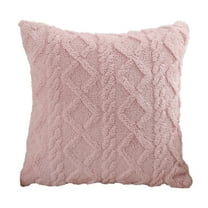 TACILIP Furry Pillows Set Shu Cotton Velvet Living Room Sofa Cushion Office Backrest Lumbar Pillows Cushion Pillows Cover, Gifts for Mom