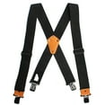 thumbnail image 4 of Men's Industrial Strength Suspenders Partial Black Elastic Tradesperson's Suspenders 2 inch Wide Tool Belt Suspenders, 4 of 6