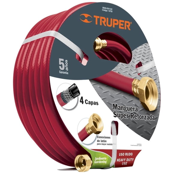 Manguera de Riego Truper 1/2 Pulgadas con 25 Metros de Largo