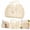 Beige, variant on Blue Plastic Lattice Tote Basket, Open-Weave Storage Basket with Double Handles, Decorative Organizer for Snacks, Toys, Toiletries, Gifts and Picnic Use