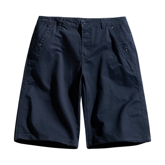 Gubotare Leisure Jogging Cargo Cotton Men's Summer Shorts Shorts Vintage Sports Men's Pants Casual Mens Workout Shorts (Blue, L)