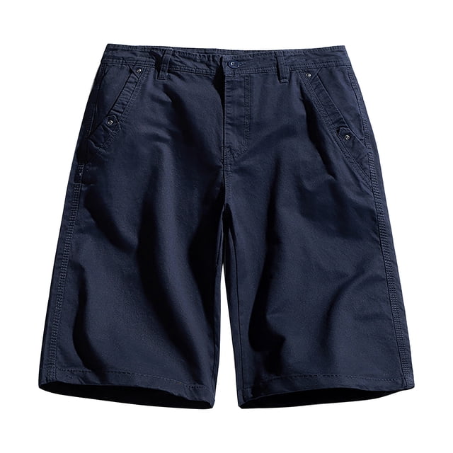 PEASKJP Swim Shorts for Men Casual Solid Drawstring Summer Beach Shorts,Blue XXXL
