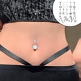 thumbnail image 4 of 14pcs 14G Belly Button Rings Stainless Steel 10mm Kit for Teen Girls, 4 of 7