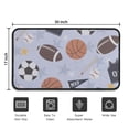 thumbnail image 5 of Baseball Football Pattern Door Rugs,Washable Non Slip Door Mats Indoor,Decorative Door Mats,Entry Mat Indoor for Entrance,Bedroom,Kitchen,Bathroom,30"x17", 5 of 6