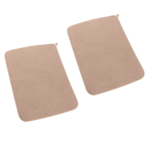 2-Pack Ultra Absorbent Microfiber Dish Drying Mats 12x16 Inch