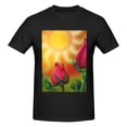 thumbnail image 4 of Bingfone Rose Psychedelic Men'S Loose Fit Short-Sleeve Pocket T-Shirt, 4 of 7