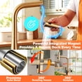 thumbnail image 4 of Sunrinx Brushed Gold Waterfall Kitchen Faucet with Temperature Display, Single-Handle Kitchen Faucet with Pull Down Sprayer, Three Water Outlet Modes Modern Kitchen Sink Faucet, 4 of 9