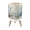Color 2, variant on Small Trash Can with Lid White Fish Dark Blue Hand Drawn Coastal 1.8 Gallon Dog Proof Trash Can Round Garbage Can Waste Bin Wastebasket for Bathroom Bedroom Living Room