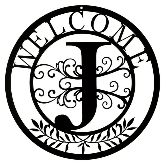 asddcavvf Metal Wrought Lettering Patio Front Door Wall Decoration Crafts Window Decoration Hanging Sign