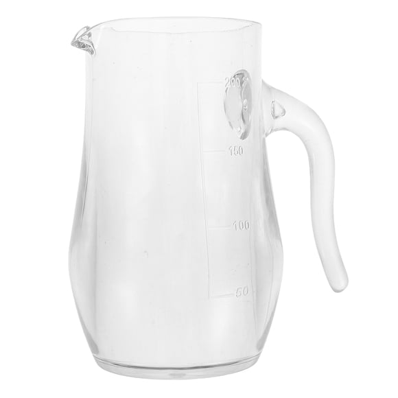 Decantador de vino acrílico, dispensador de licor con asa, escala transparente, para hoteles, restaurantes, bares, accesorios de vino, 200 ml