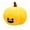 Yellow, variant on WYBXZ Black Halloween Pumpkin Throw Pillow, Evil Jack-O'-Lantern Plush Cushion for Summer Bed, Sofa Accent (143)