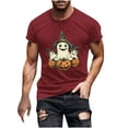 thumbnail image 2 of Ghost Tees for Men Halloween Costumes Pumpkin Fashion Holiday T Shirts Short Sleeve Crewneck Tops Going Out Outfits Funny Pullover Tshirts, S-5XL, 2 of 5