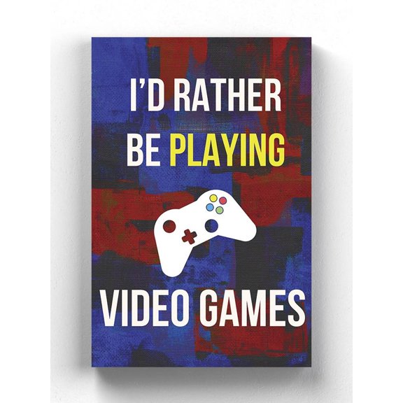 Gamer At Play Iii Wrapped Canvas -Annie Warren Designs,