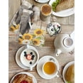 thumbnail image 4 of Farmhouse Elephants Kitchen Dish Towels for Drying Dishes Set of 3, Spring Summer Sunflowers Wood Grain Waffle Weave Microfiber Hand Tea Bathroom Towels Quick Dry & Absorbent Towel 15.7x23.6, 4 of 7