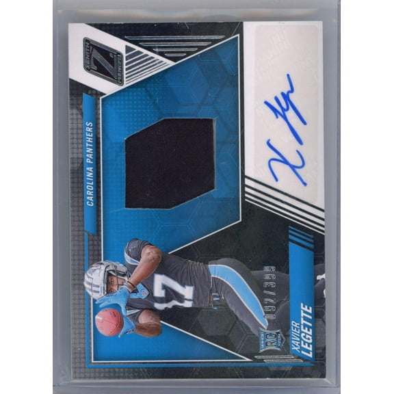 2024 Panini Zenith Xavier Legette #210 Relic Auto /399 Rookie RC Football Card