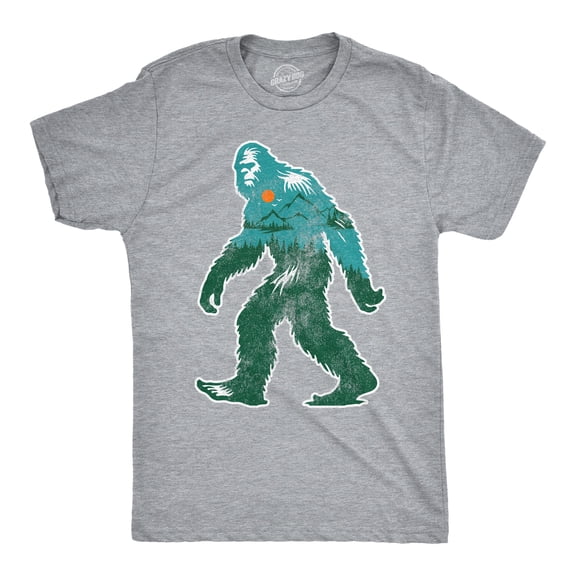 Mens Funny T Shirts Nature Bigfoot Sarcastic Sasquatch Graphic Novelty Tee For Men Graphic Tees