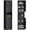 Black (bathroom cabinet), variant on Marcree 67" Slim Storage Cabinet, Metal Bathroom Cabinet with 2 Doors & 6 Shelves, Standing Pantry Cabinets Cupboard for Kitchen,Dining Room,Living Room-Assembly Required(White)