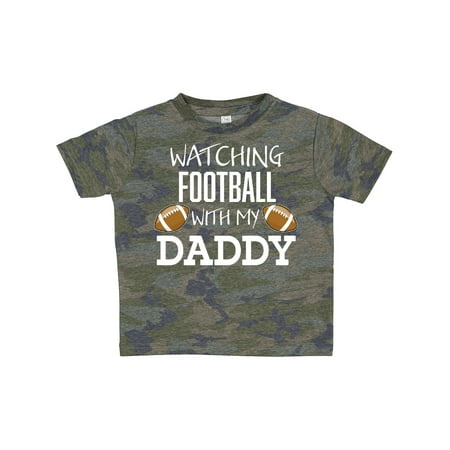 

Inktastic Watching Football with My Daddy Gift Toddler Boy or Toddler Girl T-Shirt