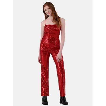 No Boundaries Sequin Crop Top & Flare Pants Set  2-Piece  Women s