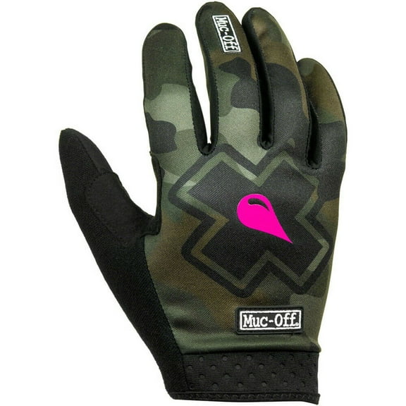 Muc-Off MTB Gloves - Camo, Full-Finger, Small Flexible And Breathable