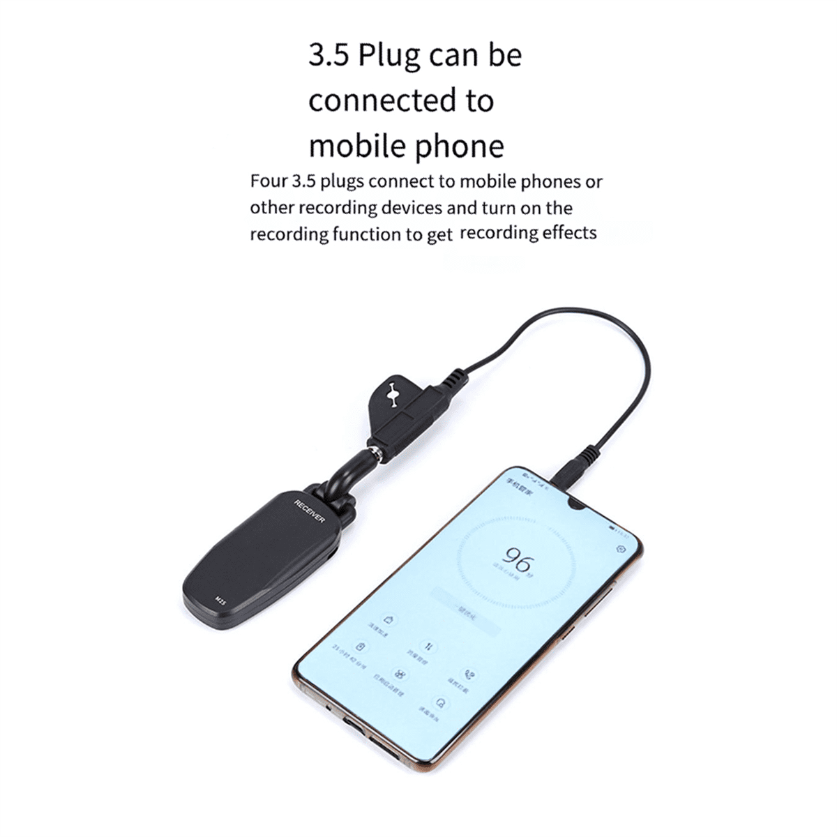 Wireless Guitar Bass Transmitter Receiver System Rechargeable Portable Audio Transmitter for Electric Guitar Bass