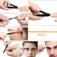 thumbnail image 4 of Manicure set Men Personal Care Tools Accessories Finger and Toe Nail Clippers Kit Professional Manicure Pedicure Kit With Travel Case Nail Grooming Kit Present for Men Women Stocking Stuffers, 4 of 7