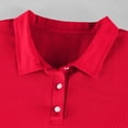 thumbnail image 5 of Leidass Men Casual Lapel Pocket Polo Short Sleeve Shirt Soft Cotton Breathable Multi Color Fashion Top For Summer Office Travel Daily Casual Wear Red, 5 of 9