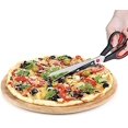 thumbnail image 2 of Tijeras para pizza de cocina Cuchillas afiladas Cortador de pizza con servidor de pizza Tijeras para pizza de acero inoxidable / Cuchillo para pizza - Rojo. Afortunado Sencillez, 2 of 3