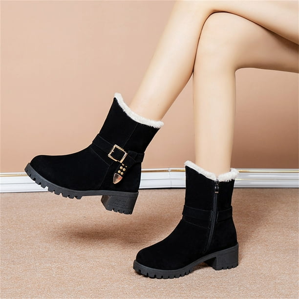 Buckle snow boots top