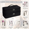 thumbnail image 2 of JSONER-Travel Carrying Case Compatible with Shark Flexstyle SpeedStyle Hair Dryer,Double Layer Storage Bag for Airwrap Styler Hair Hot Attachment (Black), 2 of 4