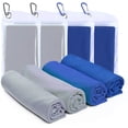 thumbnail image 1 of 4 paquetes de toallas refrescantes (40 x 12 pulgadas) Toalla para deportes de hielo Toalla fresca para el cuello Toalla fría suave y transpirable Toalla de microfibra para gimnasio Entrenamiento, 1 of 1