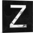 thumbnail image 1 of ARTCANVAS Classy Black White Marble Alphabet Letter Z Canvas Art Print - Size: 36" x 36" (0.75" Deep), 1 of 9