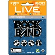 Rock Band Xbox Live 1600 Points Card